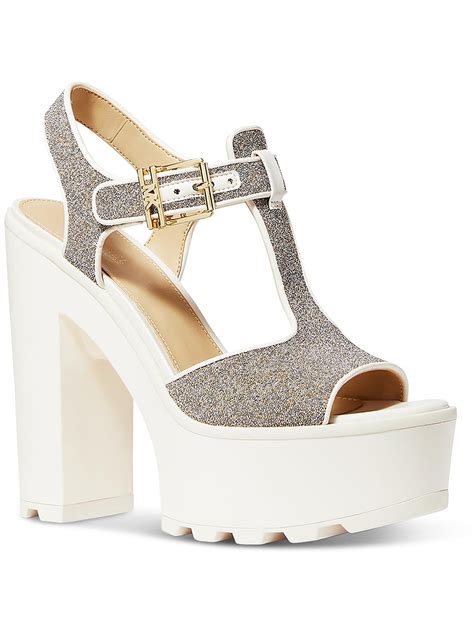 Michael Kors Sinead Leather Platform Sandals 